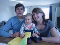 Valentina und Viktor Gress mit Niklas