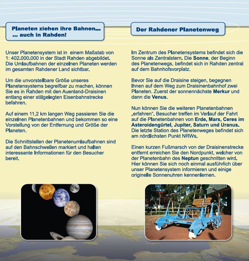 Planetenweg Text