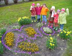 Kinder des AWO-Familienzentrums "Abenteuerland"