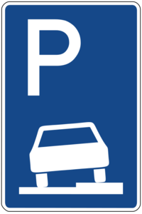 Parken auf Gehwegen