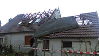Baupolizeilich gesperrtes Haus in Minden-Mei�en