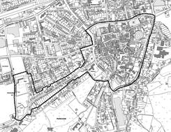 Kartenausschnitt 2. �nderungssatzung zur Satzung �ber die f�rmliche Festlegung des Sanierungsgebietes "Aktives Stadtzentrum -L�bbecker Kernstadt-" der Stadt L�bbecke
