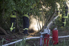 Feuerwehreinsatz im Stockhauser Busch