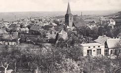 Blick von S�dwesten auf die Stadt L�bbecke um 1908
