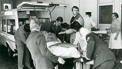 Umzug in das neue Kreiskrankenhaus LK, Virchowstr., 19.3.1985