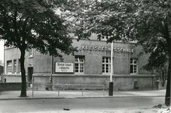 Kreisberufsschule an der Kaiserstra�e, belegt durch die britische Besatzungsmacht, 1957