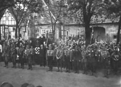 Gottesdienst u. Versammlung Marktplatz LK m. Pfr. G�se, 1. Mai 1933, StadtAL