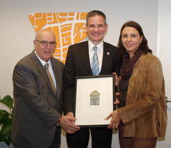 Abschiedsbesuch des Kunstvereins bei B�rgermeister Witte