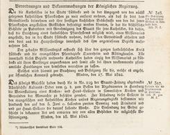 Amts-Blatt der K�niglichen Regierung zu Minden, St�ck 21, 27.05.1842, Nr. 316.