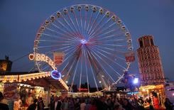 Das Wahrzeichen des Blasheimer Marktes: Das Riesenrad