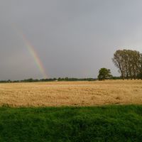 Bild vergr��ern: Fangmeier, Helmut, Regenbogen im Moor