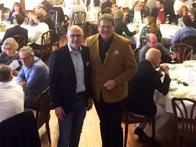 Vorsitzender des Gewerbevereins Adolf Ey und B�rgermeister Kai Abruszat