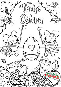 Stemmi und Wedi Ostermalbild