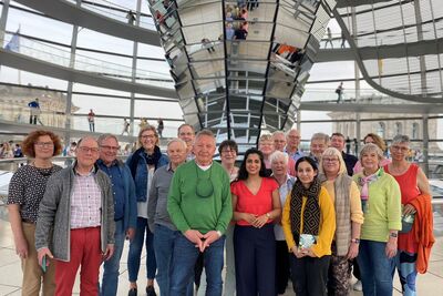 ZWAR-Gruppe besucht den Deutschen Bundestag in Berlin