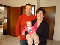 Tanja und Sascha Sommer mit Mia