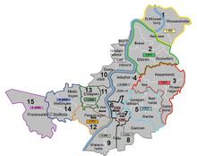 Amt 10 - 2020-02-25 - Einteilung des Wahlgebietes in Kommunalwahlbezirke - Karte