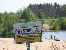 Badeverbot Kiesteich Windheim