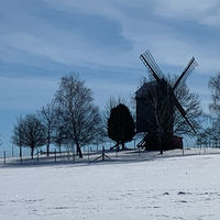 Bild vergr��ern: Bockwindm�hle Neuenknick im Schnee