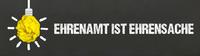 Ehrenamt ist Ehrensache / Gl&uuml;hbirne auf Tafel