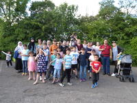 Rucksack Schule-Gruppen Gruppenfoto
