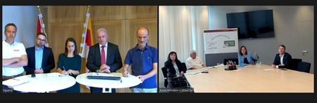 Videokonferenz Hermagor & Minden-L�bbecke