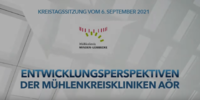 Entwicklungsperspektiven der M�hlenkreiskliniken am 6. September 2021 im Es-pelkamper B�rgerhaus