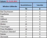 Fallzahlen 31.1.