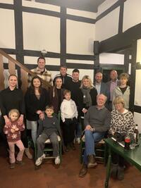 J�rgen Nenneker mit Familie und Landrat Ali Dogan sowie B�rgermeister Marko Steiner