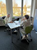 Gemeinsam im Gespr�ch beim Speeddating f�r Gesundheitsberufe