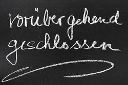 Geschlossen schild