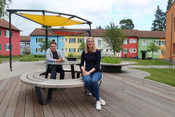 Quartiersmanager Marlo Pfau und Marei Nagel