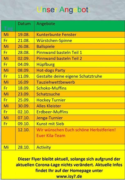 Flyer Herbst Isy7