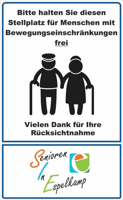 Seniorenparkschild