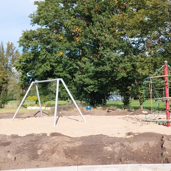 Baustelle Spielplatz in Vehlage