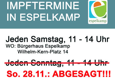 Absage Impftermin Sonntag