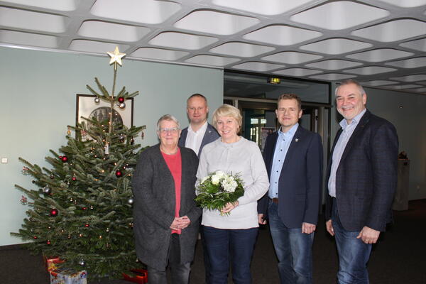 Dienstjubil�um-Fototermin