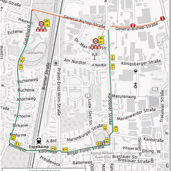 Umleitungsplan Radverkehr