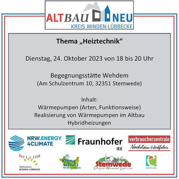 Vortrag in Wehdem