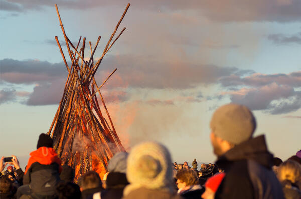 Osterfeuer in Espelkamp