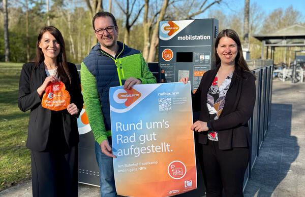 Bike-and-Ride-Anlage am Bahnhof