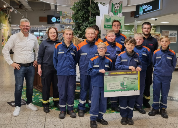 Jugendfeuerwehr Espelkamp Spendenmarathon-Gewinner
