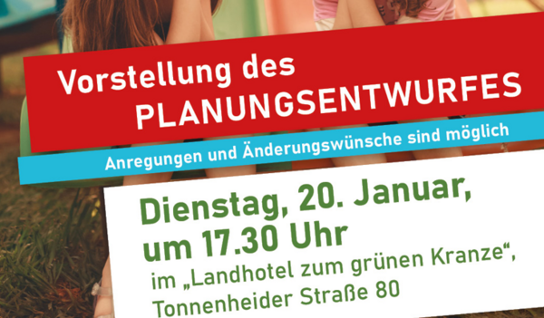 Vorstellung des Planungsentwurfes in Schmalge