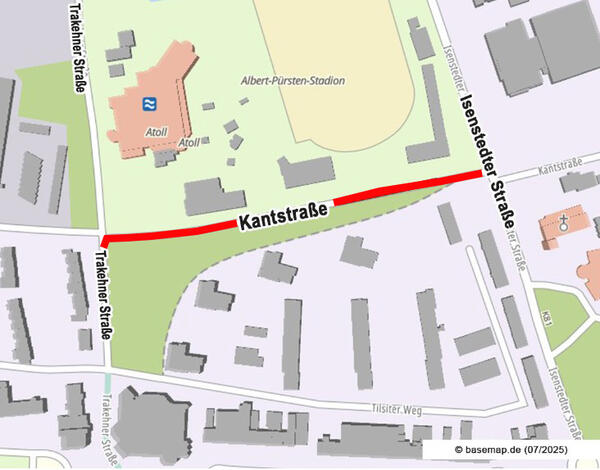 Sperrung der Kantstra�e vom 27.72026 bis 31.03.2027
