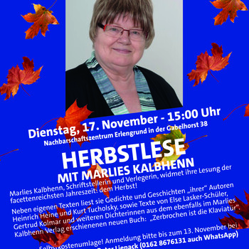 Herbstlese mit Marlies Kalbhenn