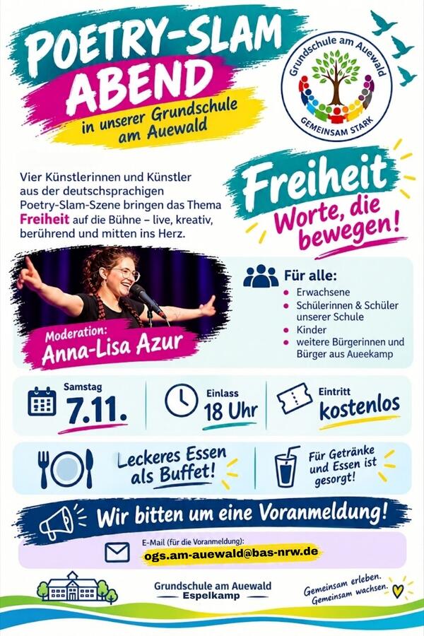 Interner Link zur Veranstaltung: Poetry Slam am Auewald 