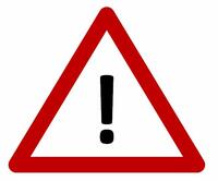 Schild Achtung