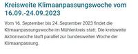 Klimaanpassungswoche