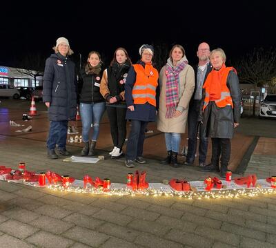 Rote Schuhe Aktion Team 4