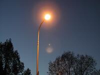 Leuchtende Stra�enlaterne