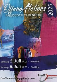 Plakat zu den Offenen Ateliers 2025